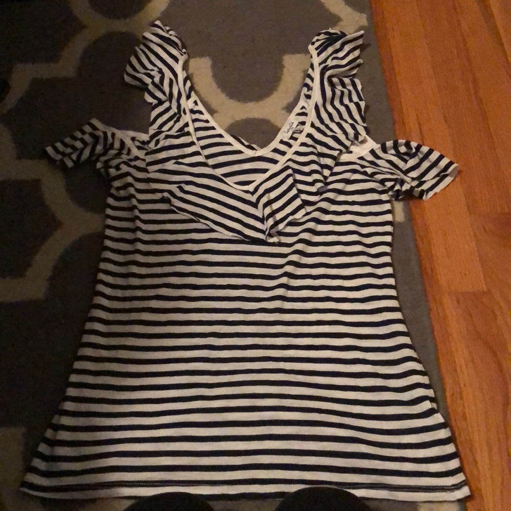 NWT Splendid top-xs navy & white